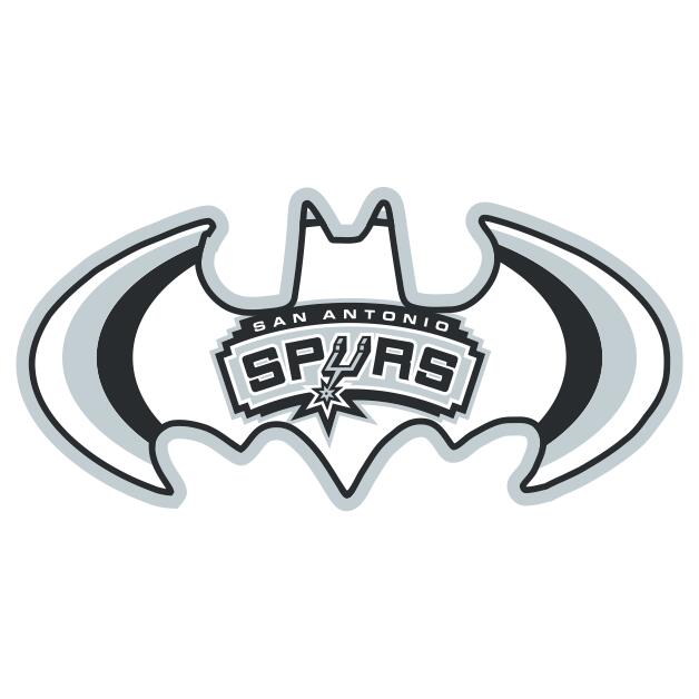 San Antonio Spurs Batman Logo DIY iron on transfer (heat transfer)